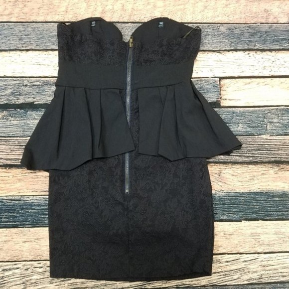 LF Paper Heart Navy Pencil Dress - Picture 4 of 7